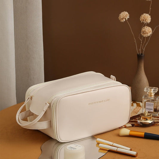 Three-Layer U-Shaped Cosmetic Bag